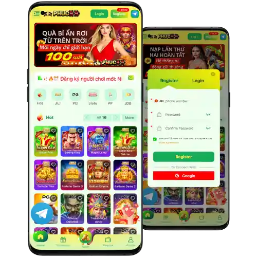 Trải nghiệm PHUC99 mọi lúc, mọi nơi ngay trên điện thoại của bạn. Tải app